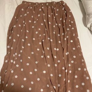 Torrid Poka Dot Maxi Skirt
